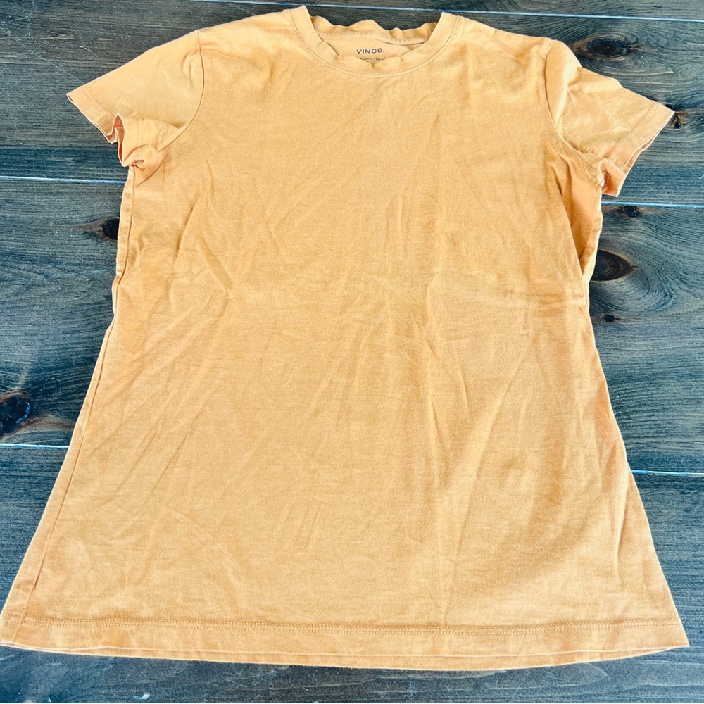 Vince Women's Short Sleeve Tee in Orange